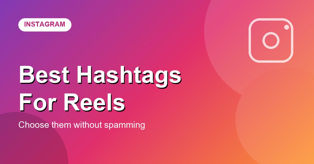 Best hashtags for Reels cover graphic